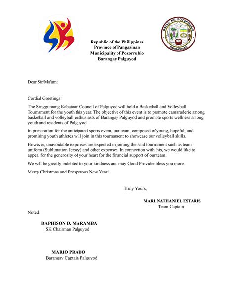 sample letter for solicitation of donations|Solicitation Letter Sample Philippines (Free Download).